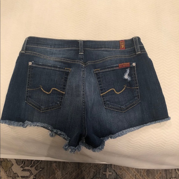 7 for All Mankind Denim Cutoff Shorts - Picture 2 of 3
